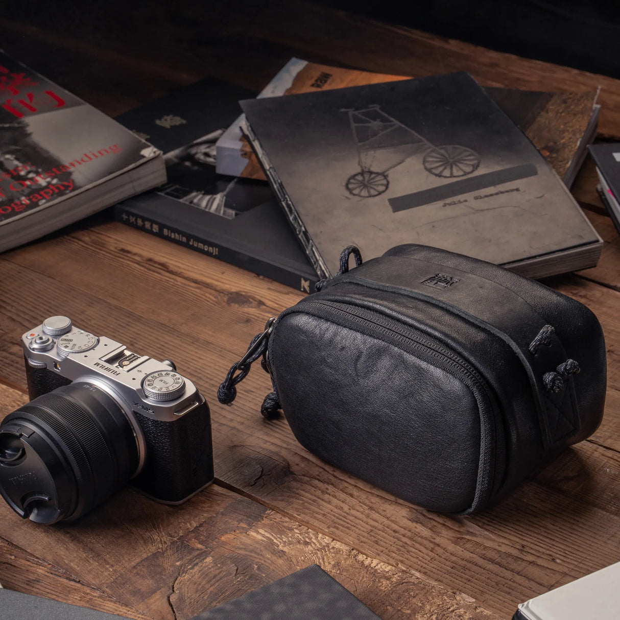 Wotancraft Full Leather Portable Camera Pouch