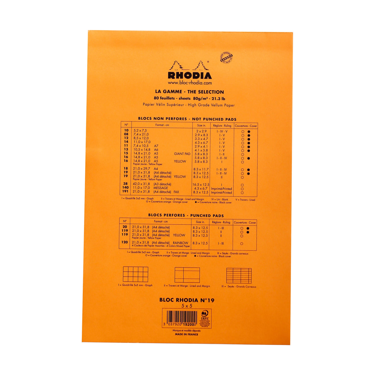 Bloc N°19 Memo Pad