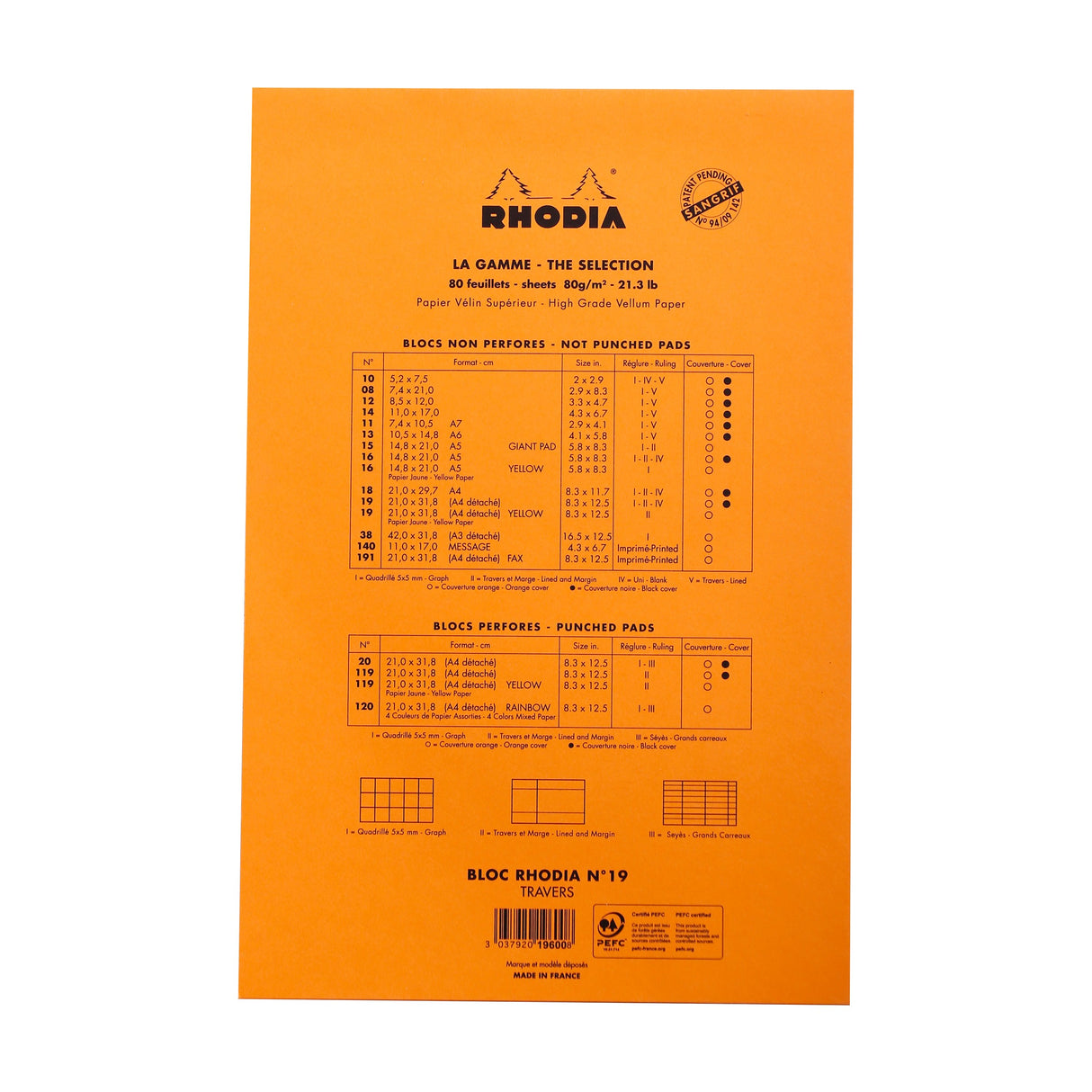 Bloc N°19 Memo Pad
