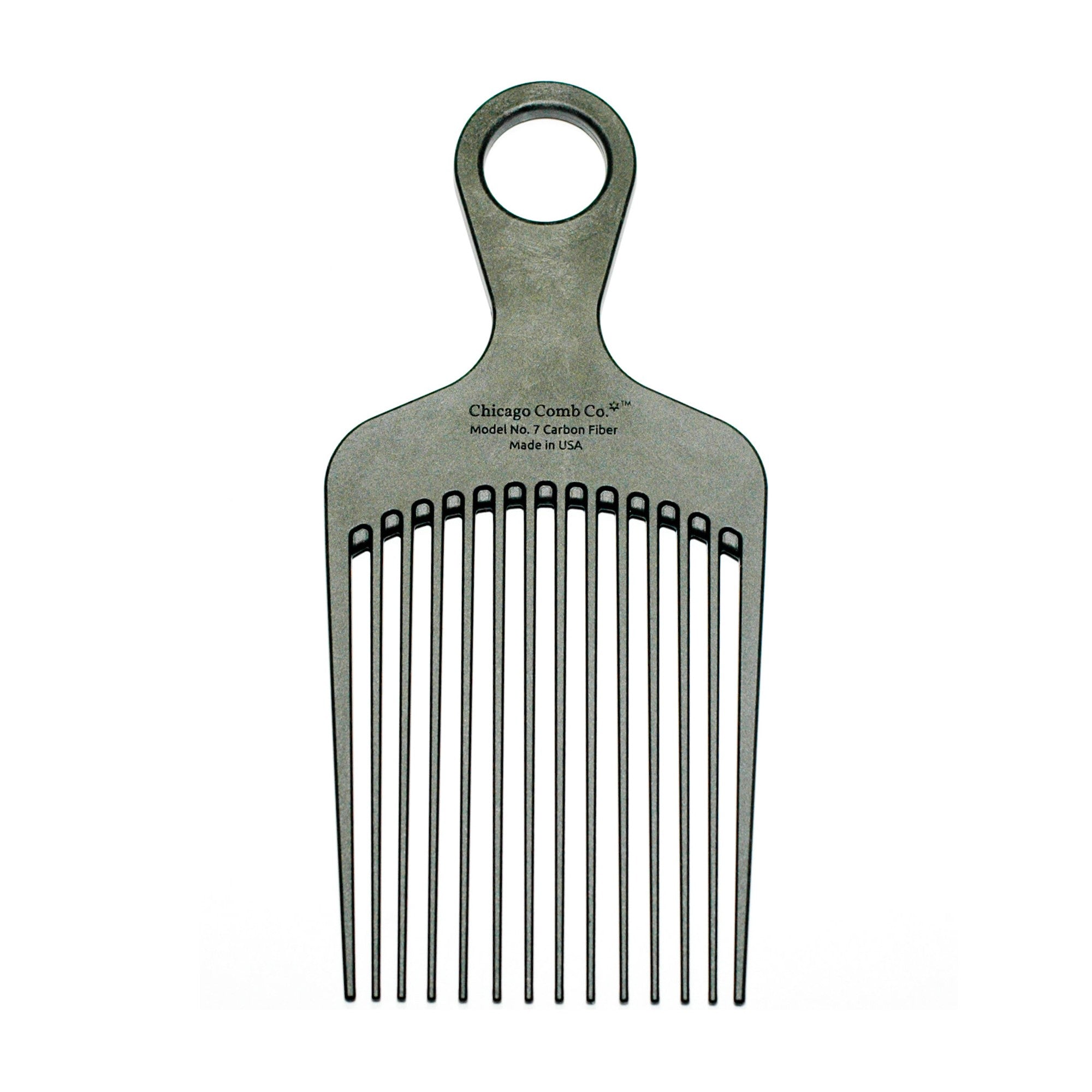 Chicago Comb Co. Model No. 7 Carbon Fiber Afro Comb – Mukama