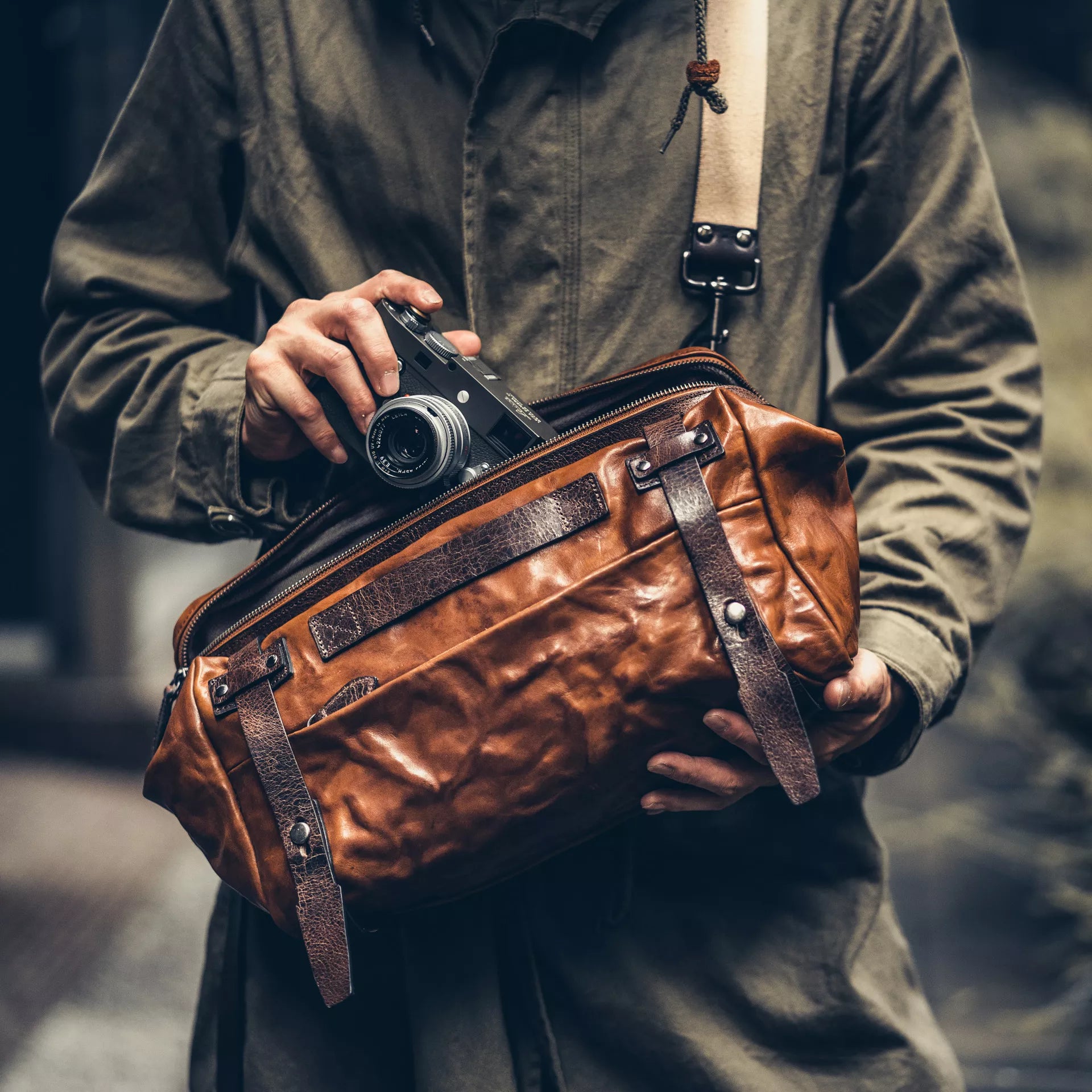 Wotancraft Night Rider Leather 9.5 L Sling Bag – Mukama