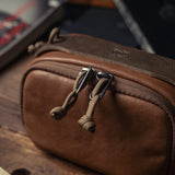 Full Leather Portable Camera Pouch