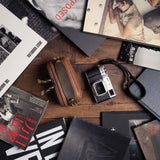 Full Leather Portable Camera Pouch