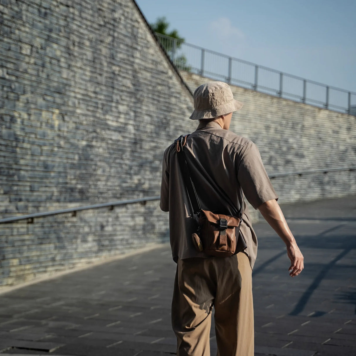 Pilot Leather Travel Camera Bag 2 L