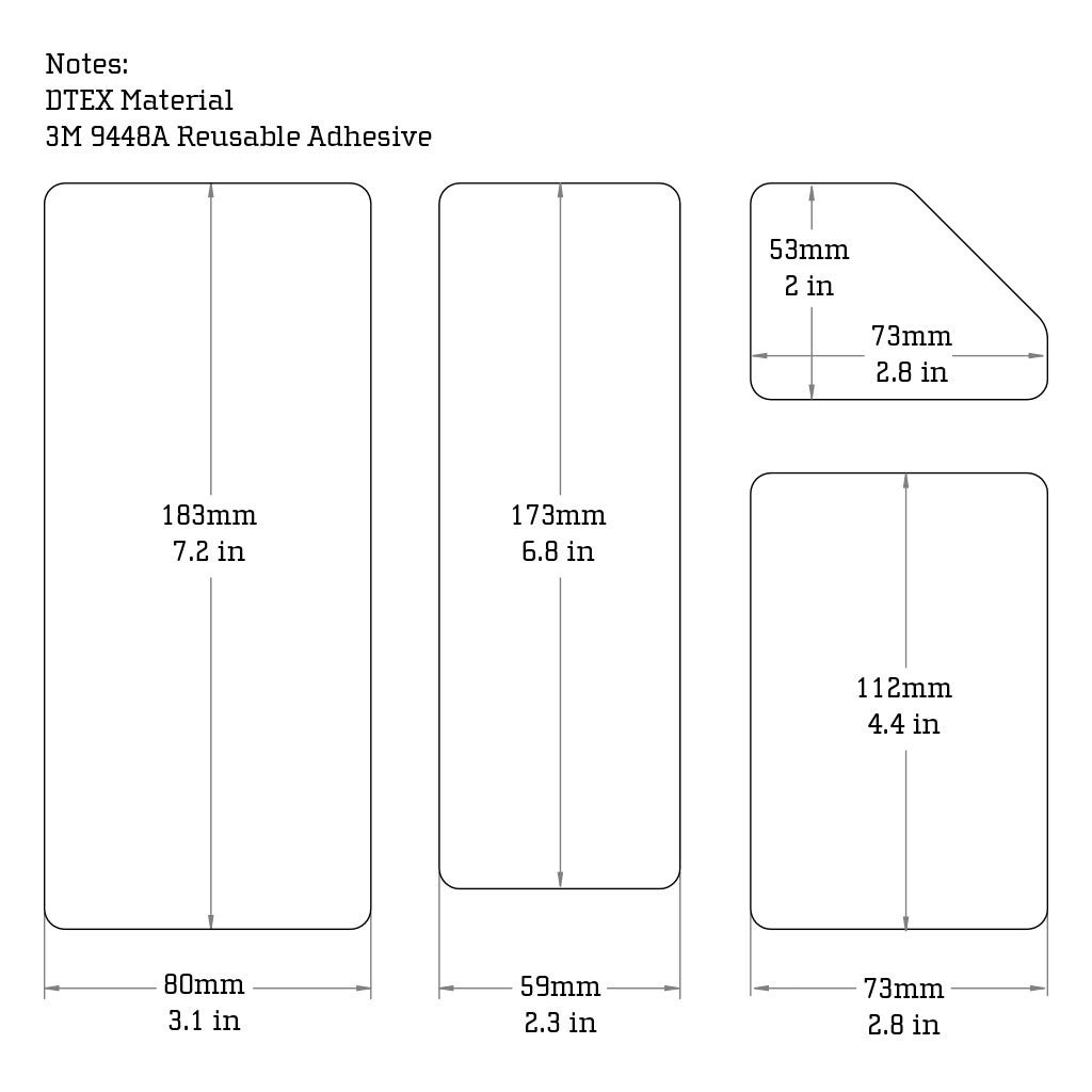 DTEX Tray Pads - Suojat