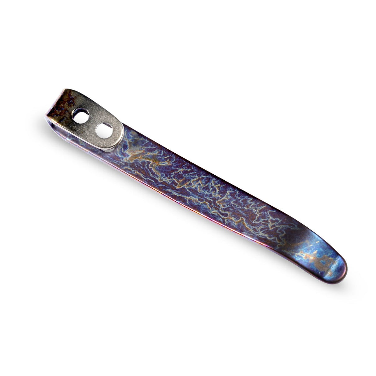 Flamed Titanium Pocket Clip 2-Pack