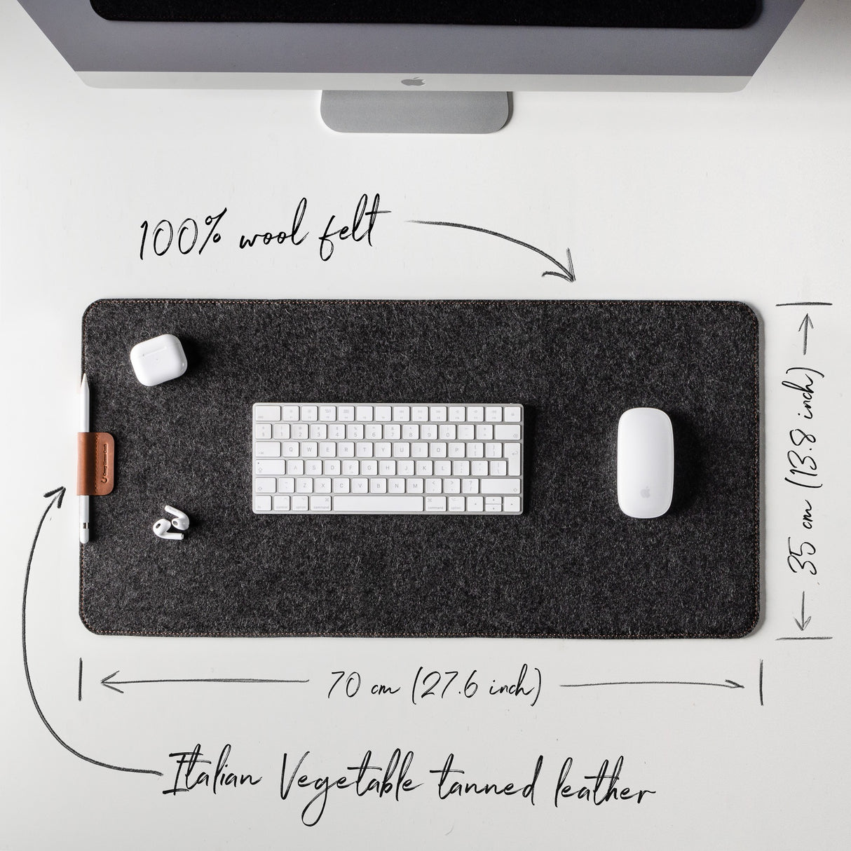 Wool Felt Desk Mat