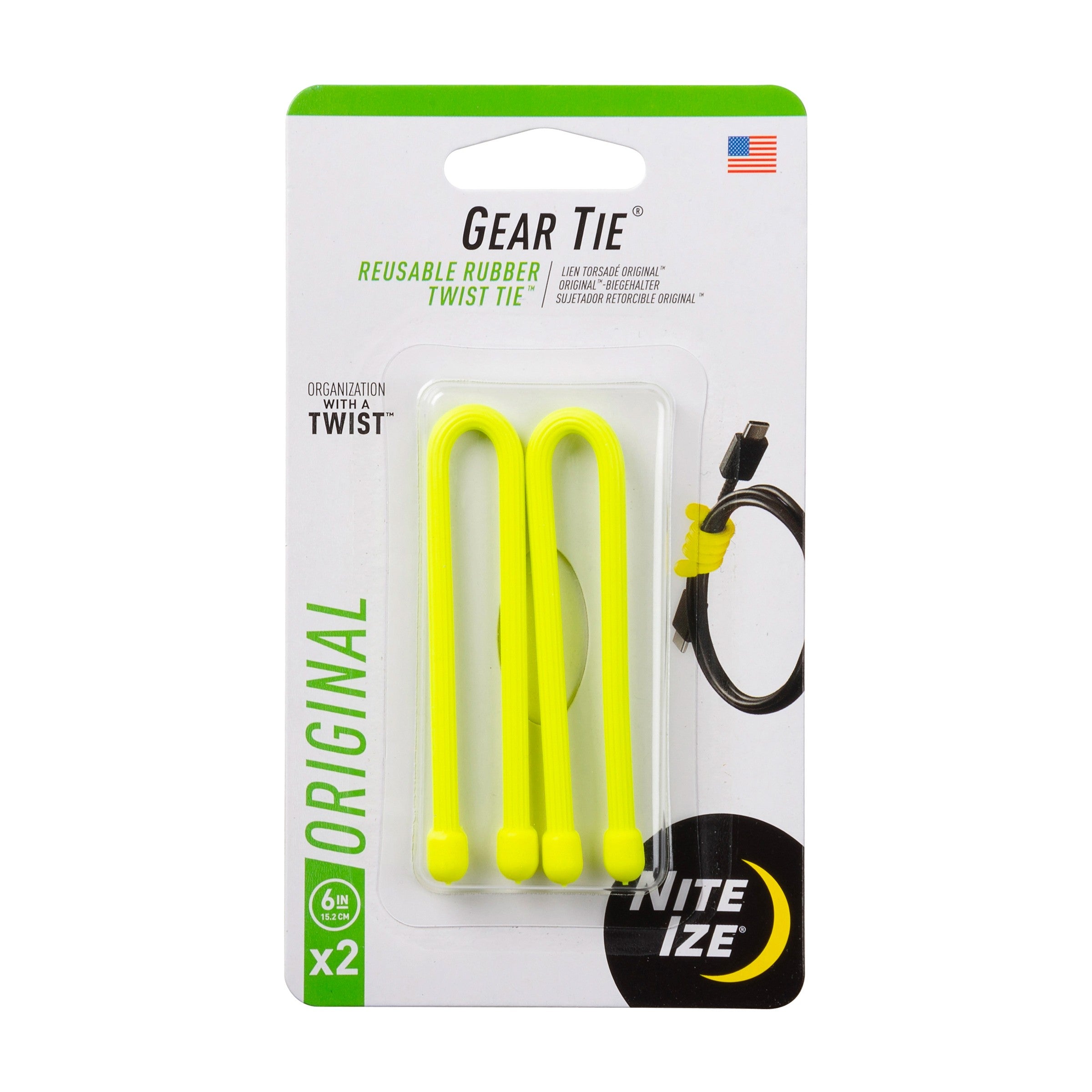 nite ize gear tie Gear Tie® Twist Tie™ 6" 2-Pack