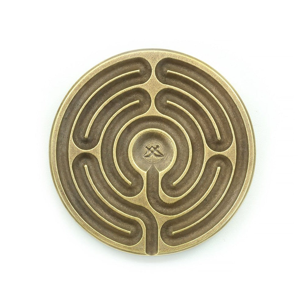 Labyrinth Stone Brass - Kolikko