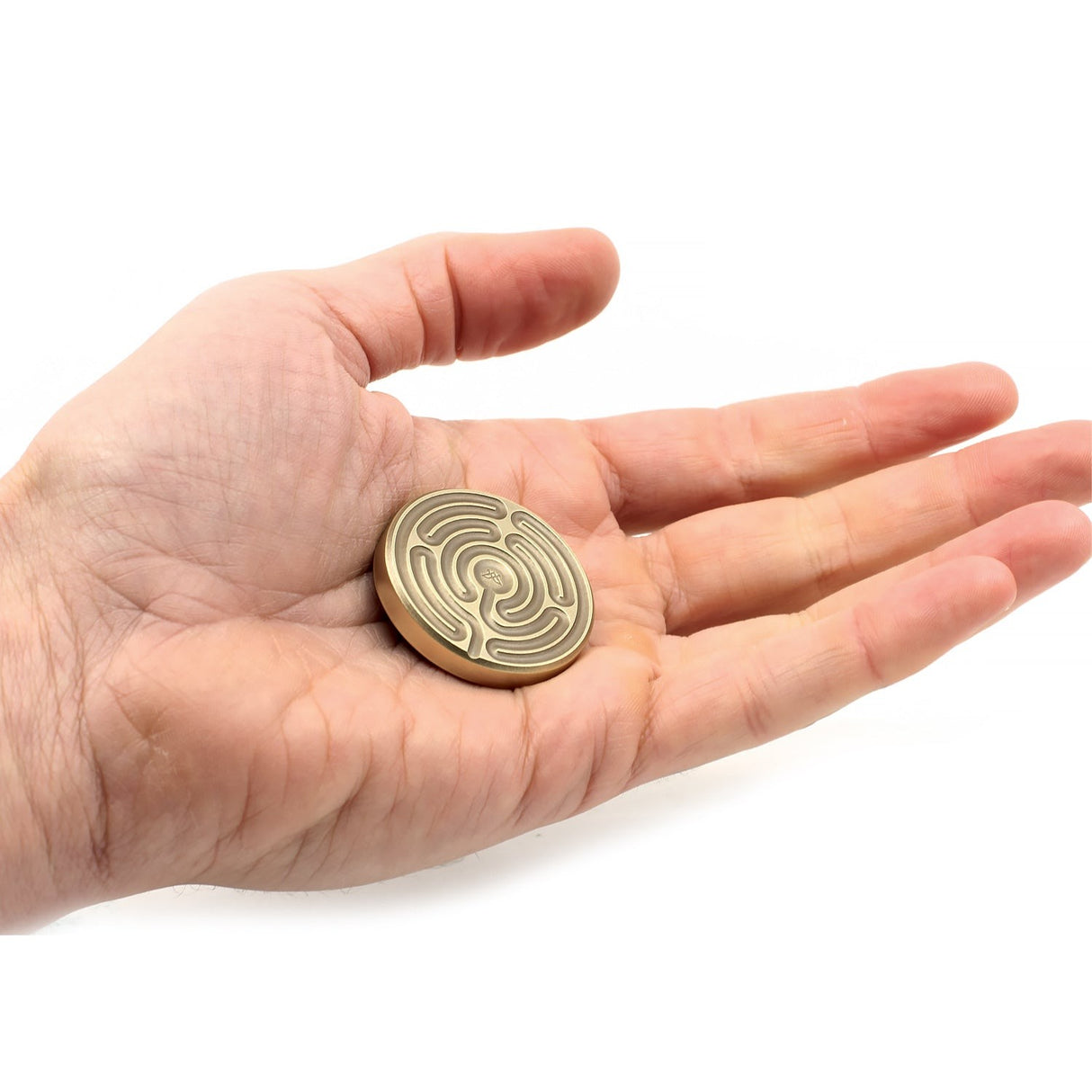 Labyrinth Stone Brass - Kolikko