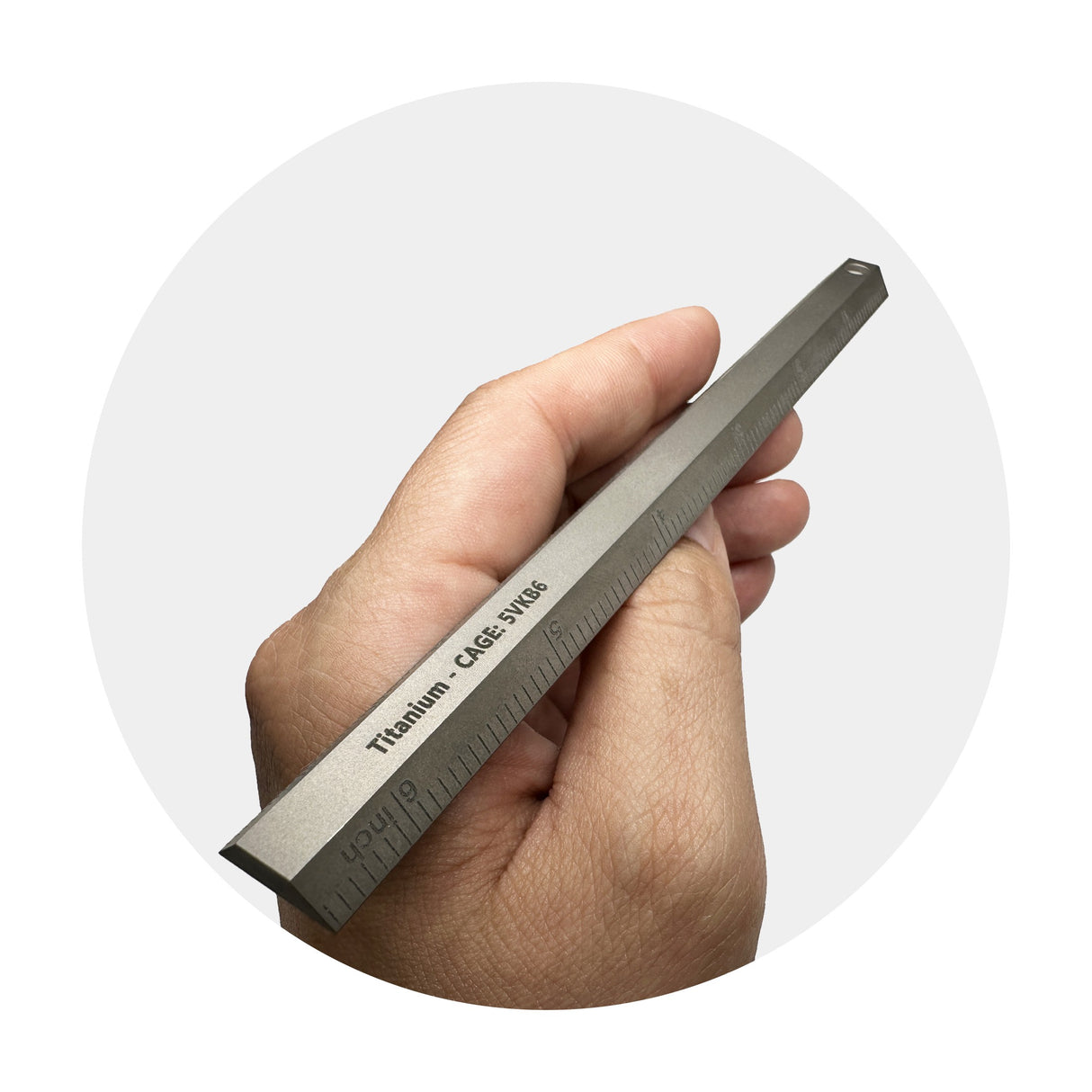 Machined Titanium Precision Ruler