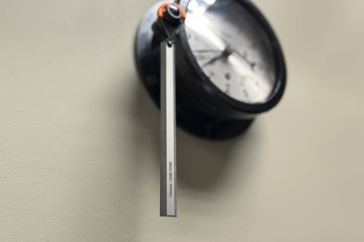 Machined Titanium Precision Ruler