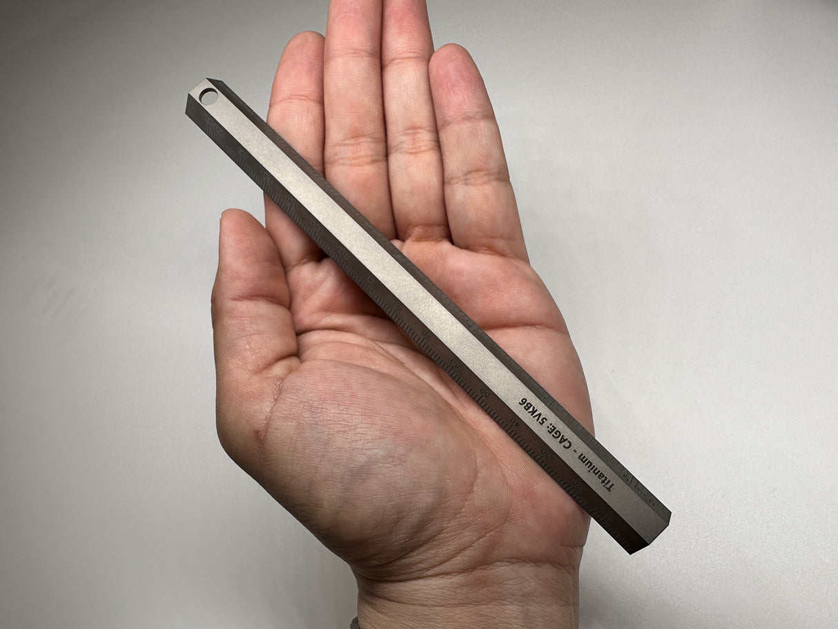 Machined Titanium Precision Ruler