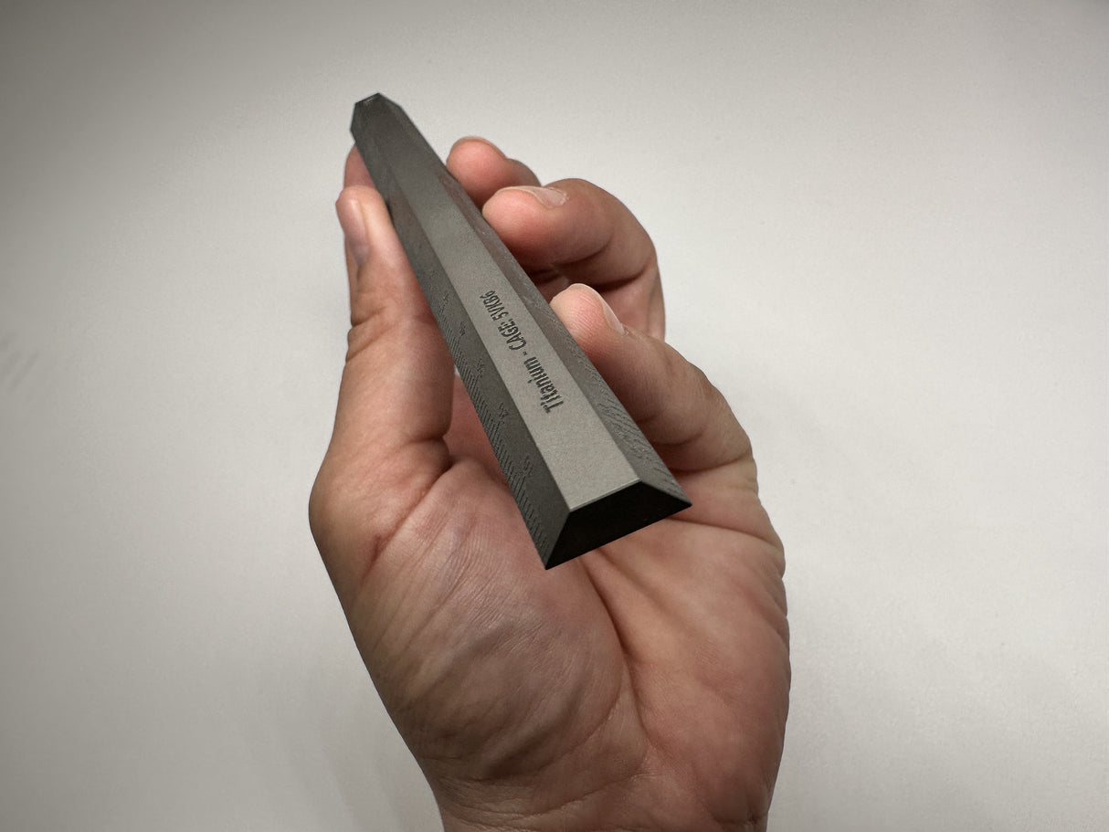 Machined Titanium Precision Ruler