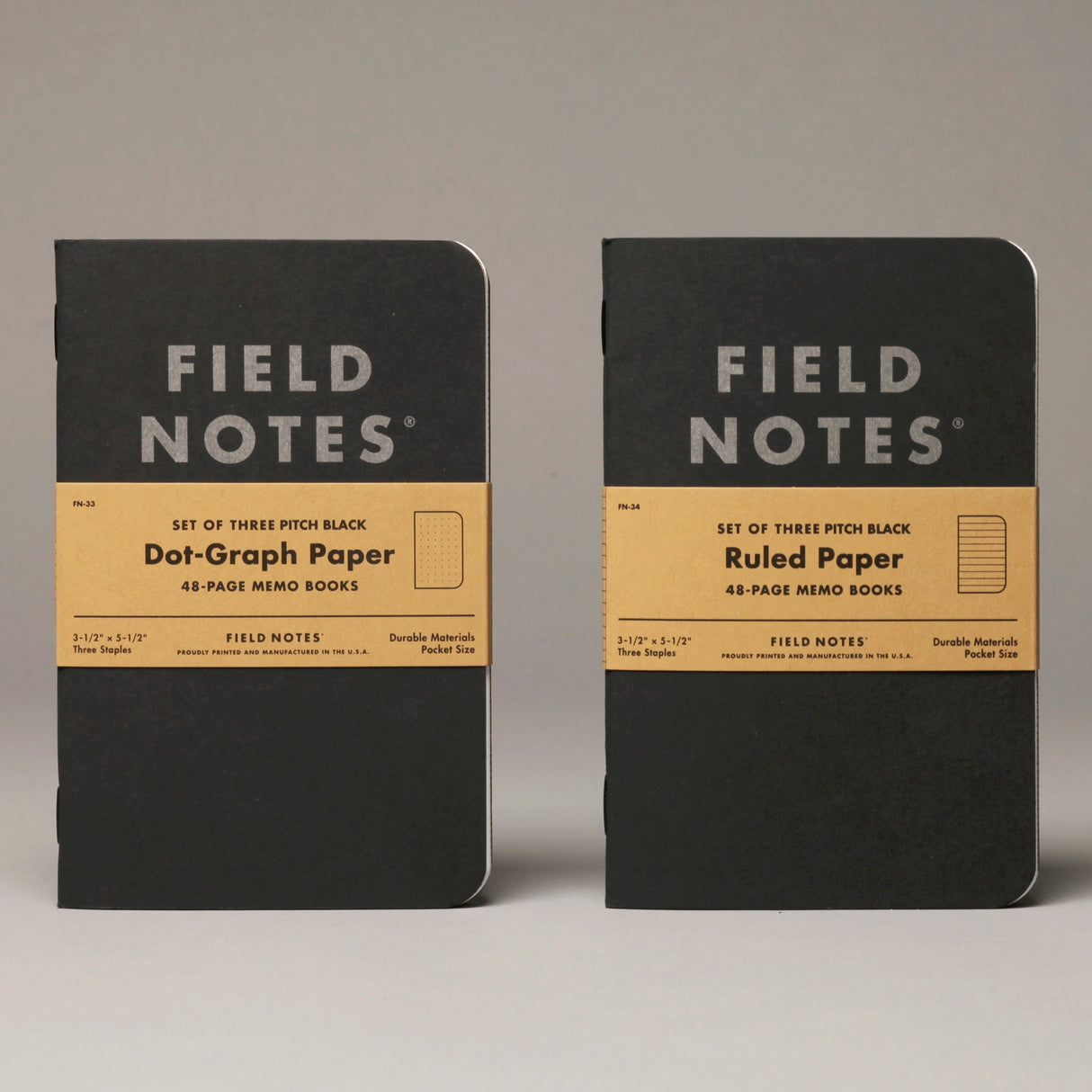 Pitch Black 3-Pack Notizblock
