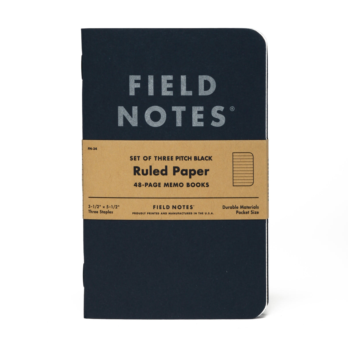 Pitch Black 3-Pack Notizblock