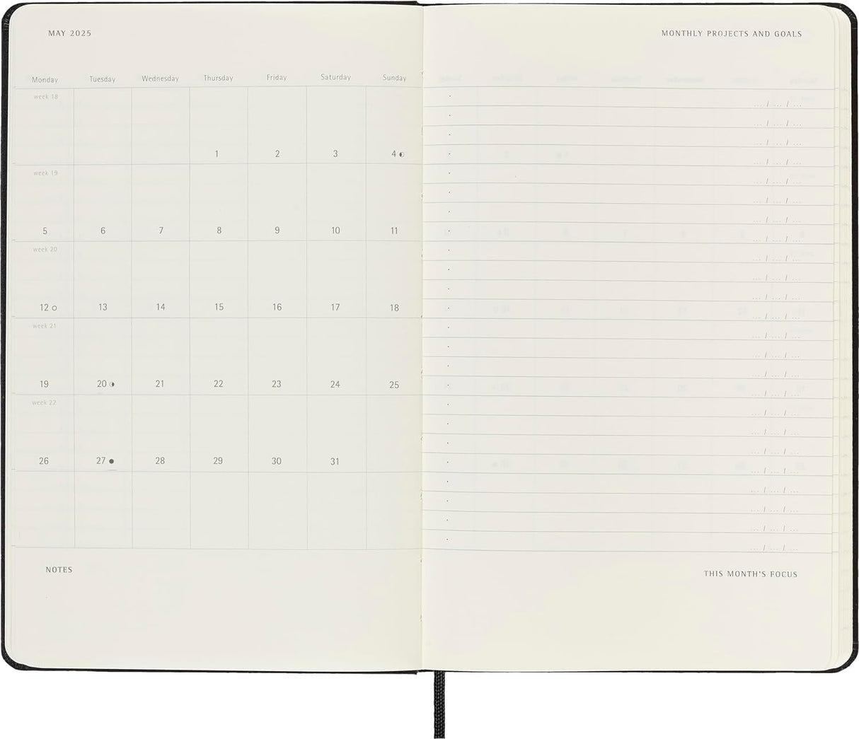 PRO Weekly Vertical Planner Large 2025 Calendar