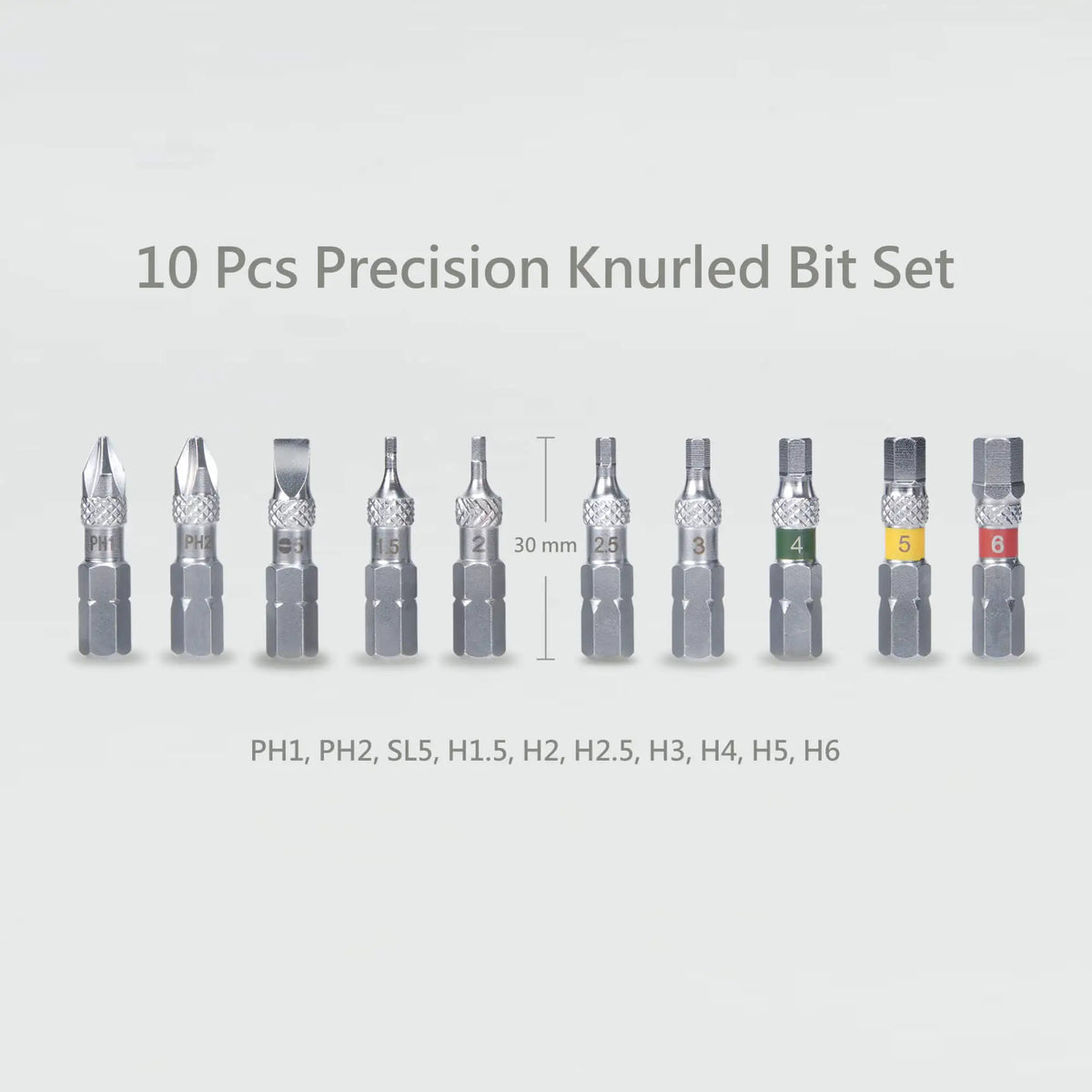 711L KnurlGrip Hex Bit Set