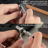 Magnetic Bit Extension T/L-Handle 2-Pack