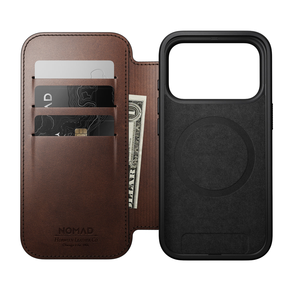 Modern Leather Folio Horween iPhone Series 17 - Suojakotelo