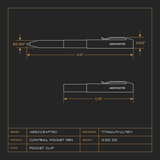 Contrail Pocket Clip Pen