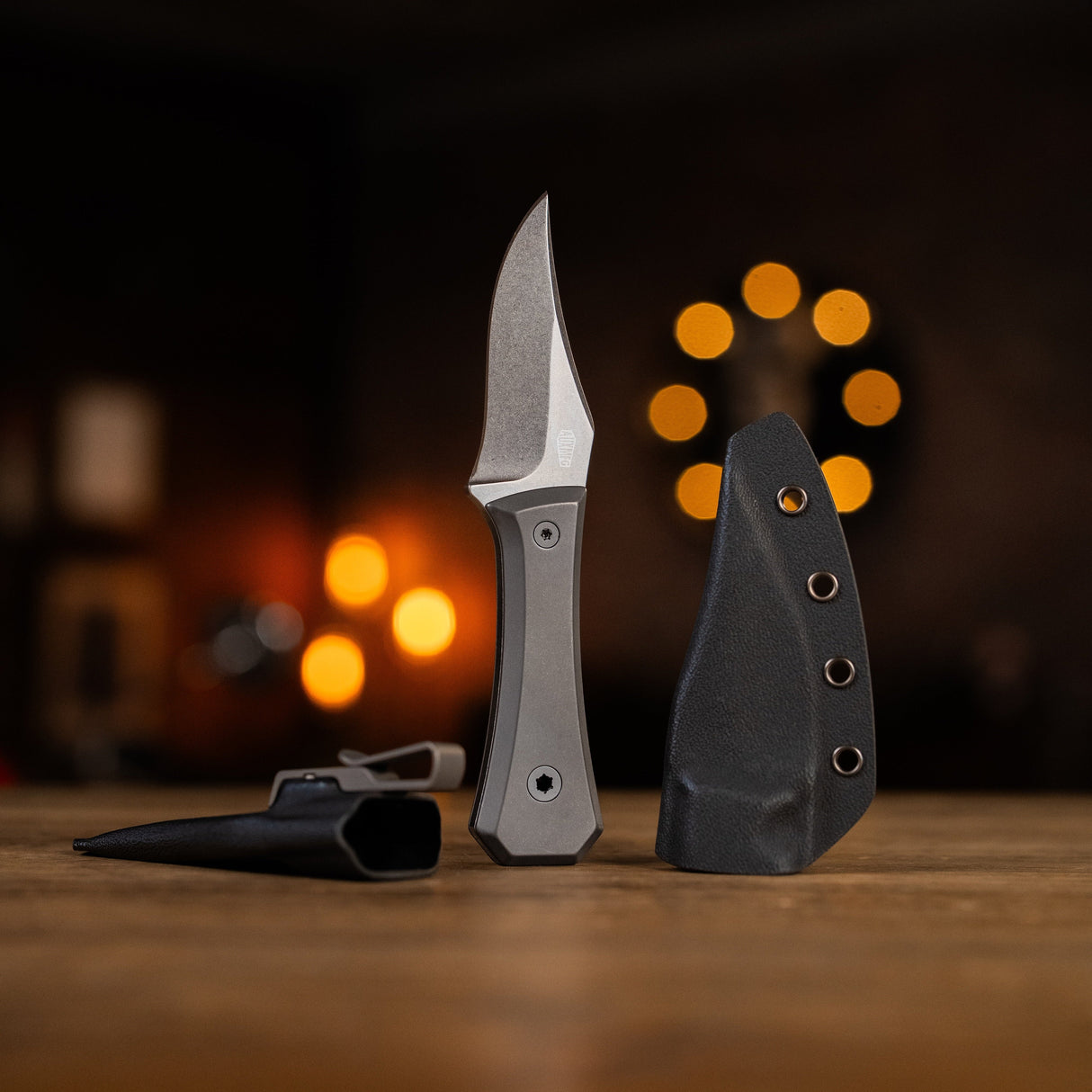 Ti Pocket Bowie Knife