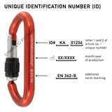 OVALO ID 3-Way Autolock Carabiner
