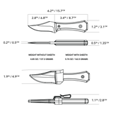 Ti Pocket Bowie Knife
