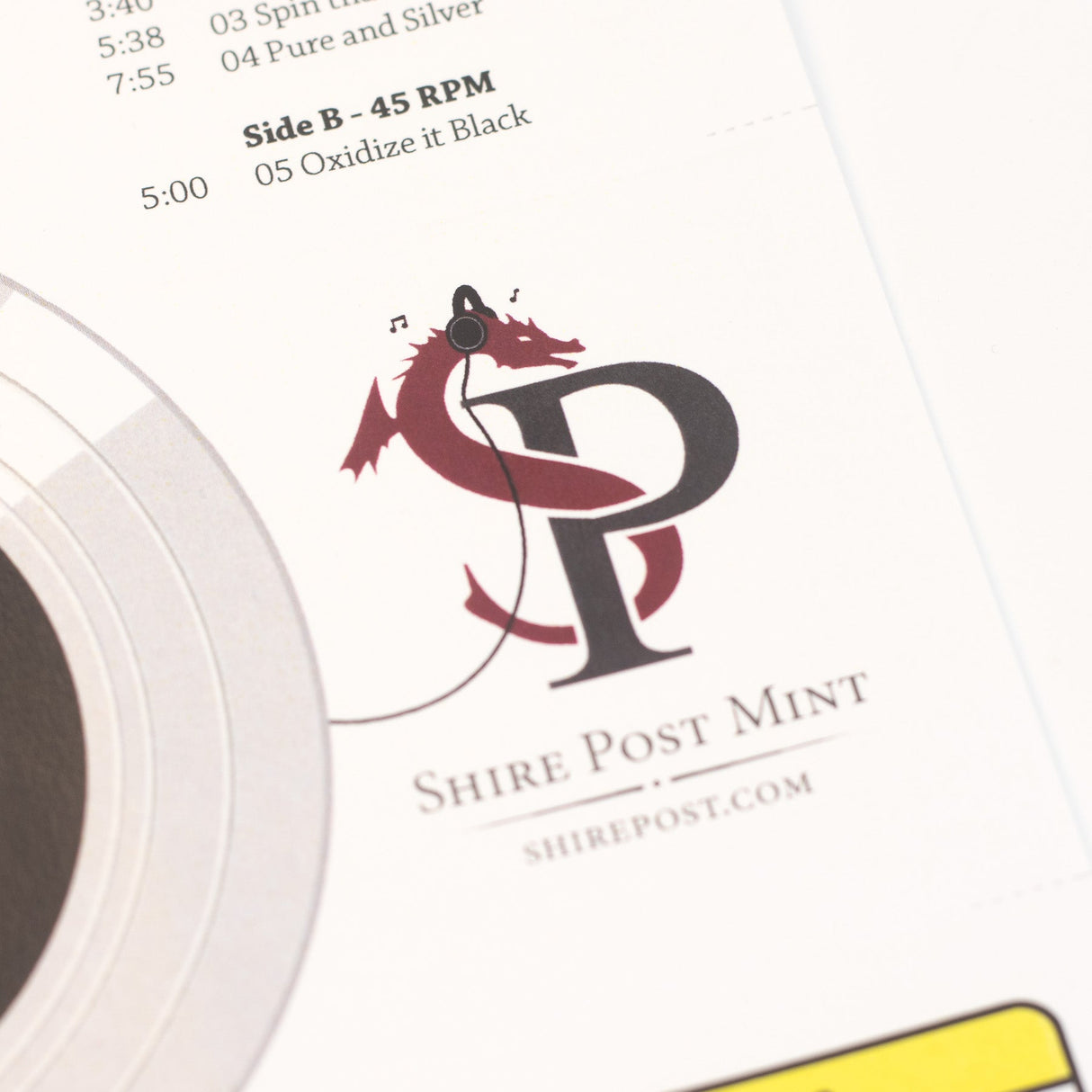 Record Spinner Brass