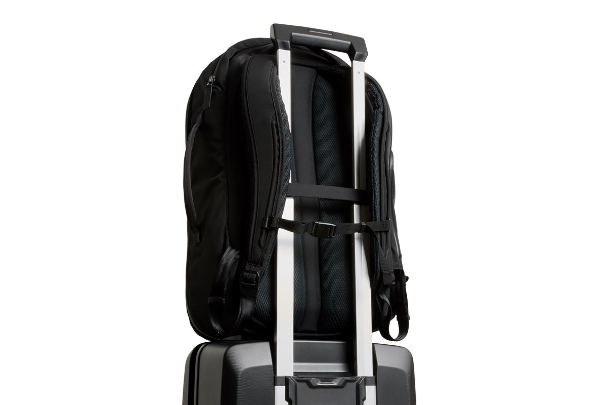 bellroy backpack with luggage pass through Classic Rolltop, 16-inch Laptop Commuter - Black | Commuter backpack a 16-inch laptop sleeve, a pass- and two access points so packable Bellroy Transit Travel Pack Pro