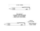 Big Idea Design The Lil Sancho Bolt Action Titanium Pen