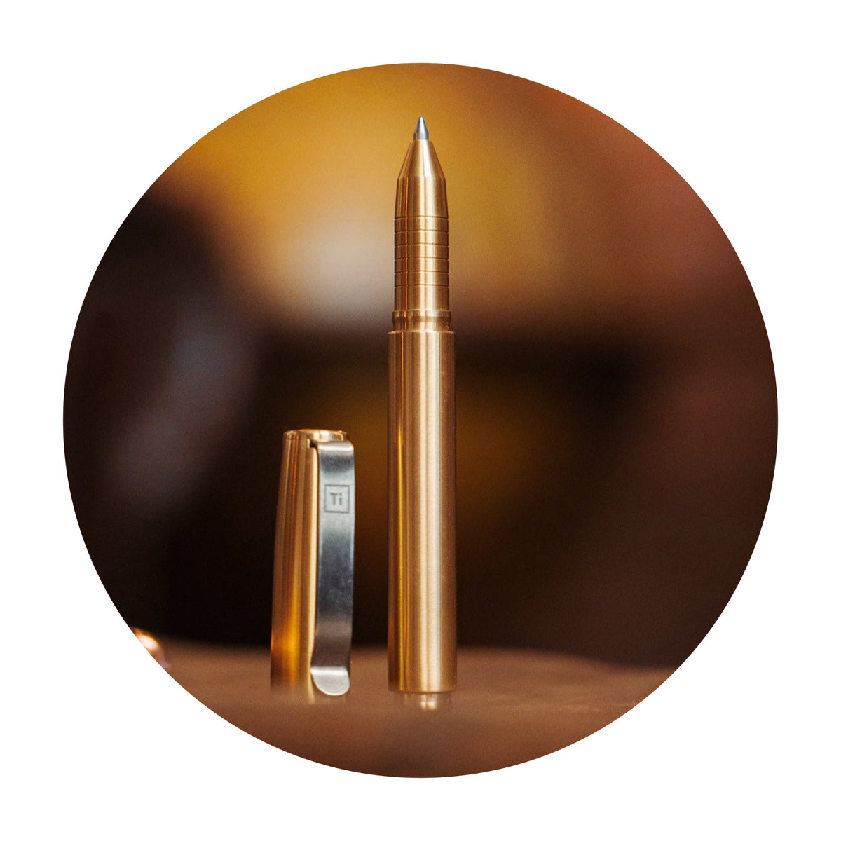 Big Idea Design Base Line Capped Brass Pen – Mukama