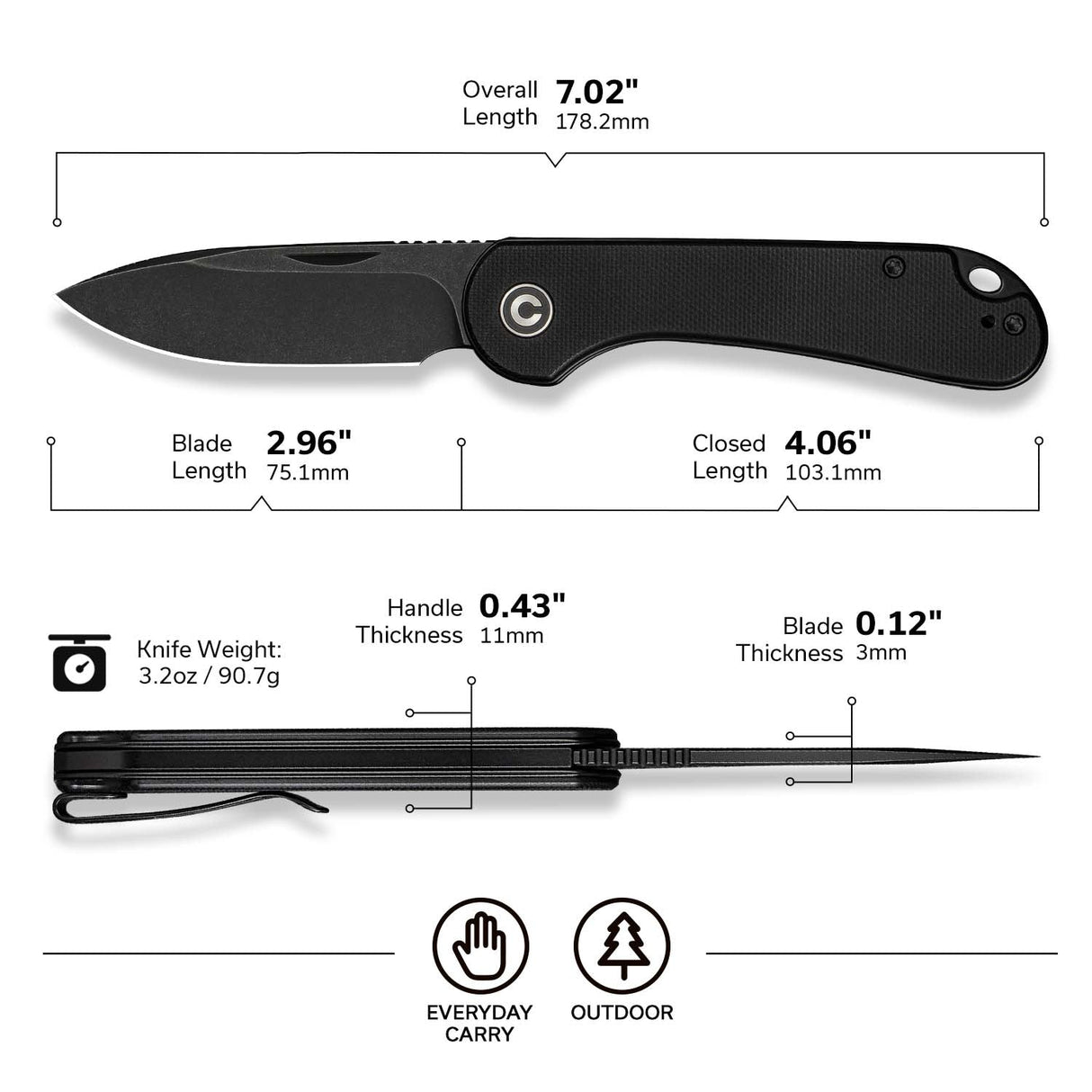 Elementum Slip Joint Knife
