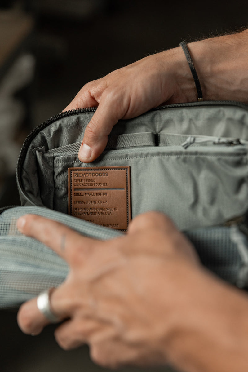 Evergoods Civic Access Pouch 2 L Waxed Canvas