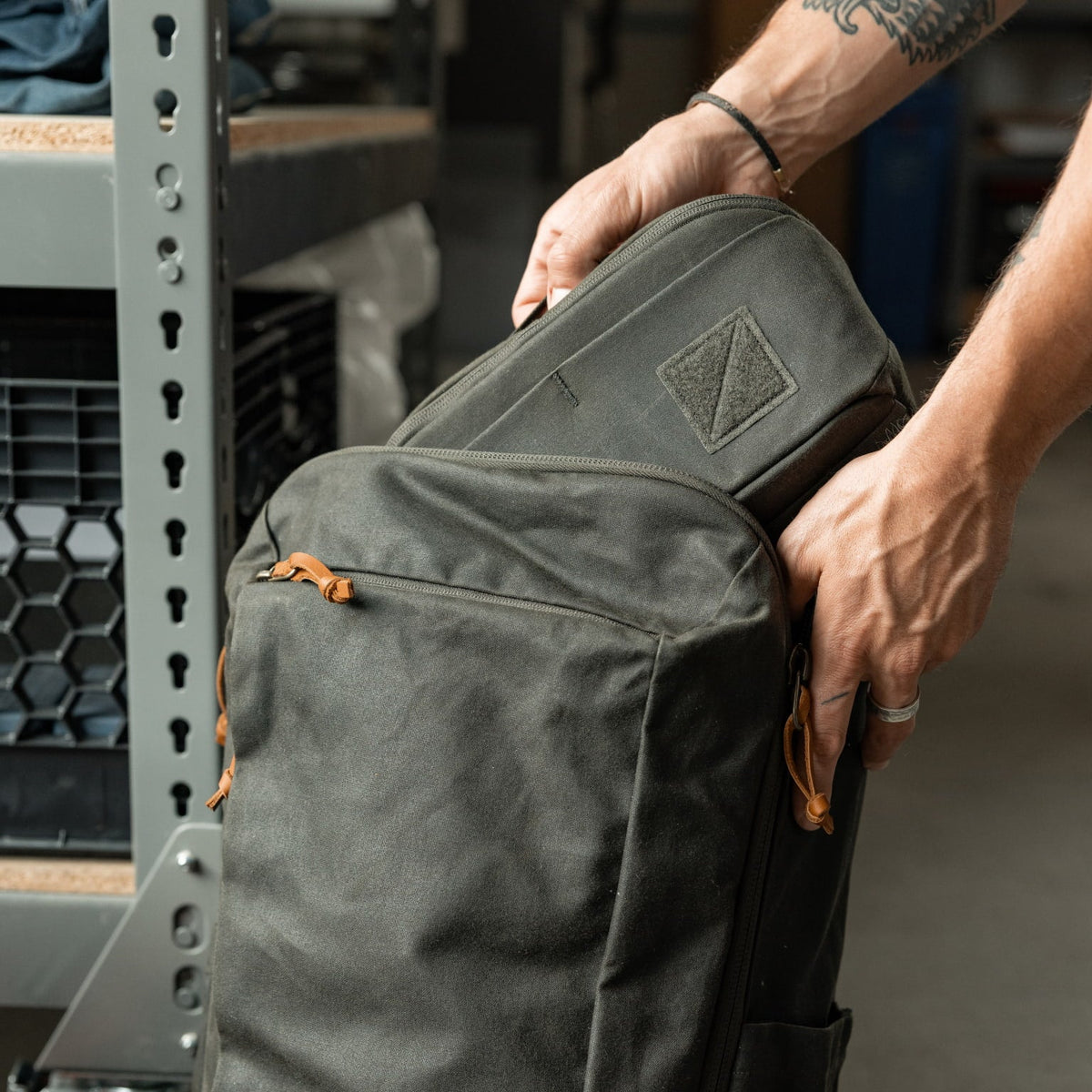 Evergoods Civic Access Pouch 2 L Waxed Canvas