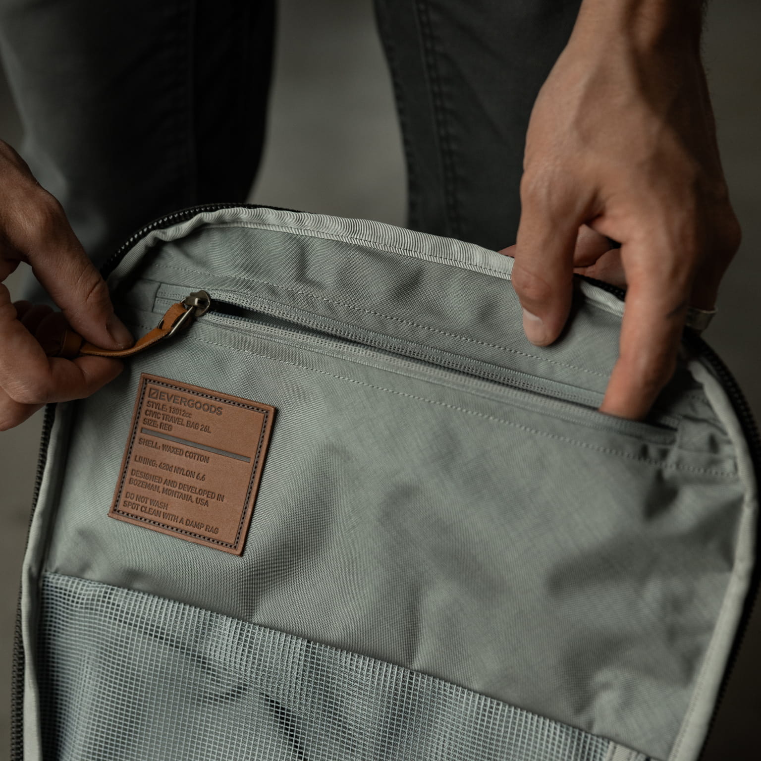 バッグ Evergoods Civic Travel Bag 20 L Waxed Canvas – Mukama