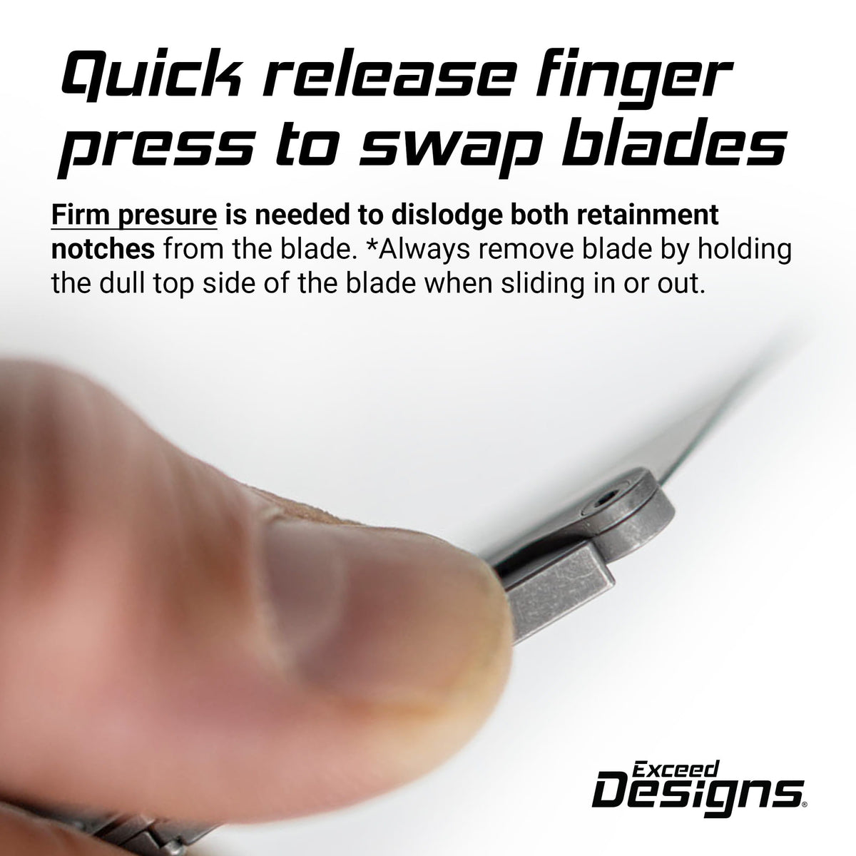 Exceed Designs HotSwap™ V2 Quick-Release Blade Holder