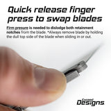 Exceed Designs HotSwap™ V2 Quick-Release Blade Holder
