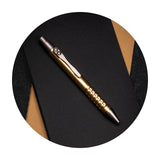Griffin Company Mini Click Brass Pen