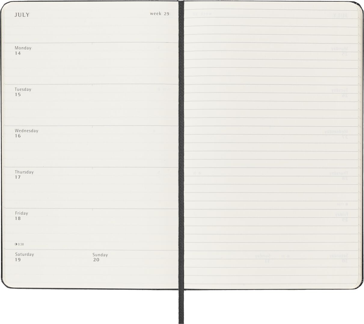 Weekly Notebook Large 2025 Kalender