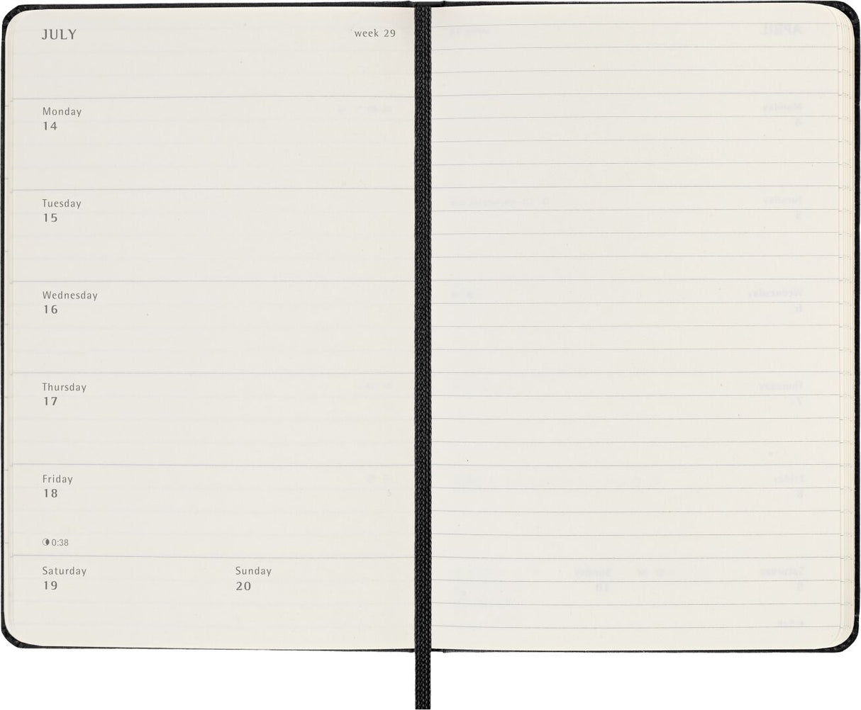 Weekly Notebook Pocket 2025 Kalender