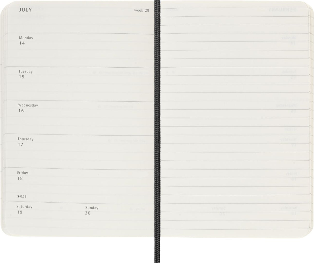 Weekly Notebook Pocket 2025 Kalender