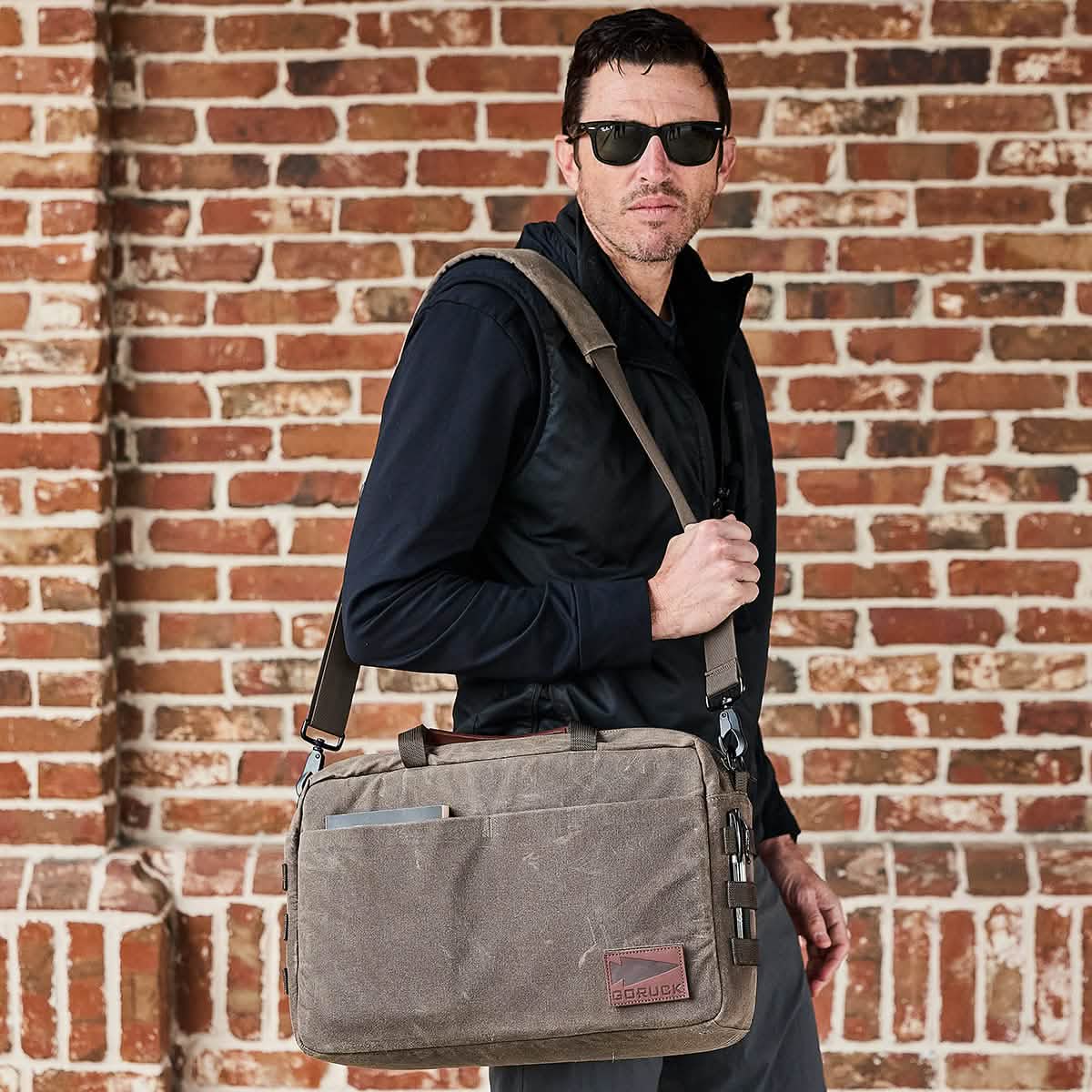 Shoulder Bag Waxed Canvas