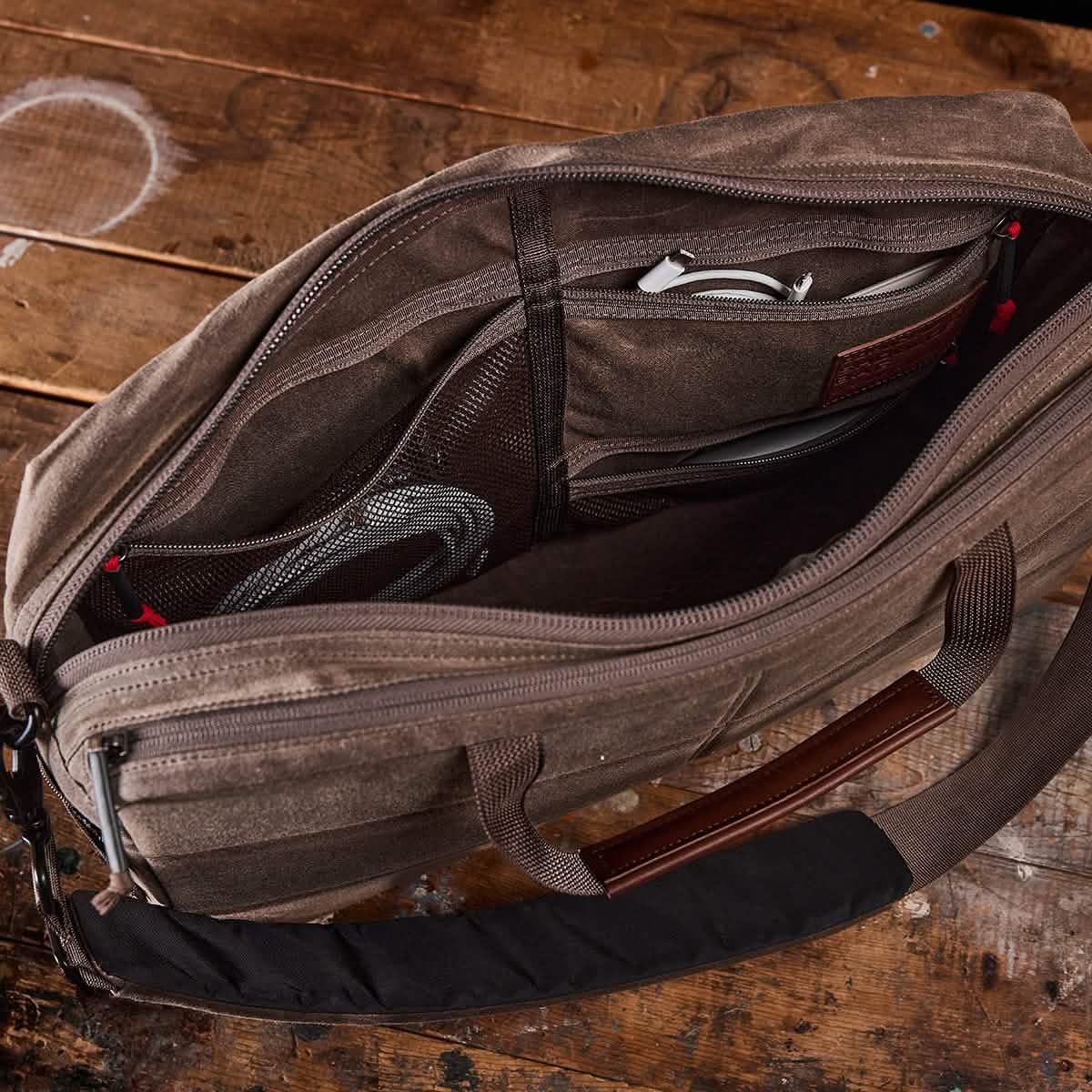 Shoulder Bag Waxed Canvas