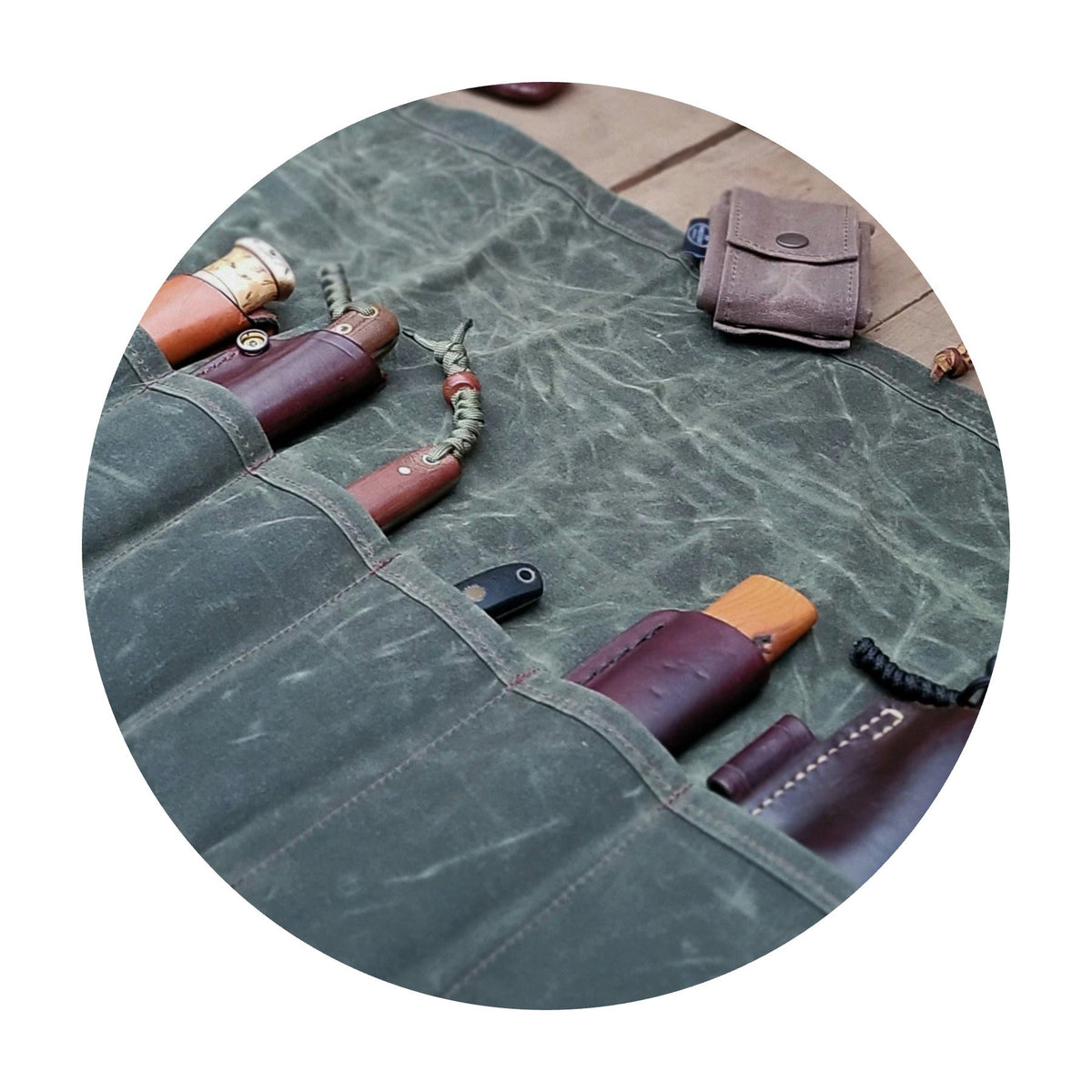 PNWBUSHCRAFT Birch Fixed Blade Roll