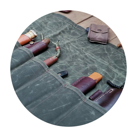 PNWBUSHCRAFT Birch Fixed Blade Roll