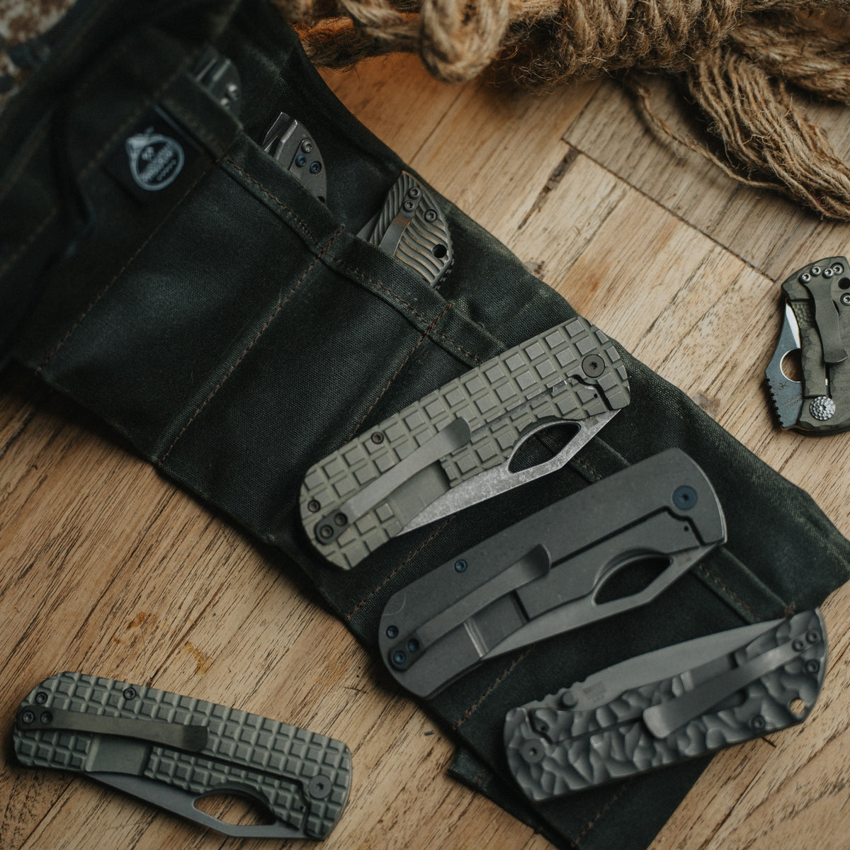 PNWBUSHCRAFT Maple Pocket Knife Roll Up V2.0