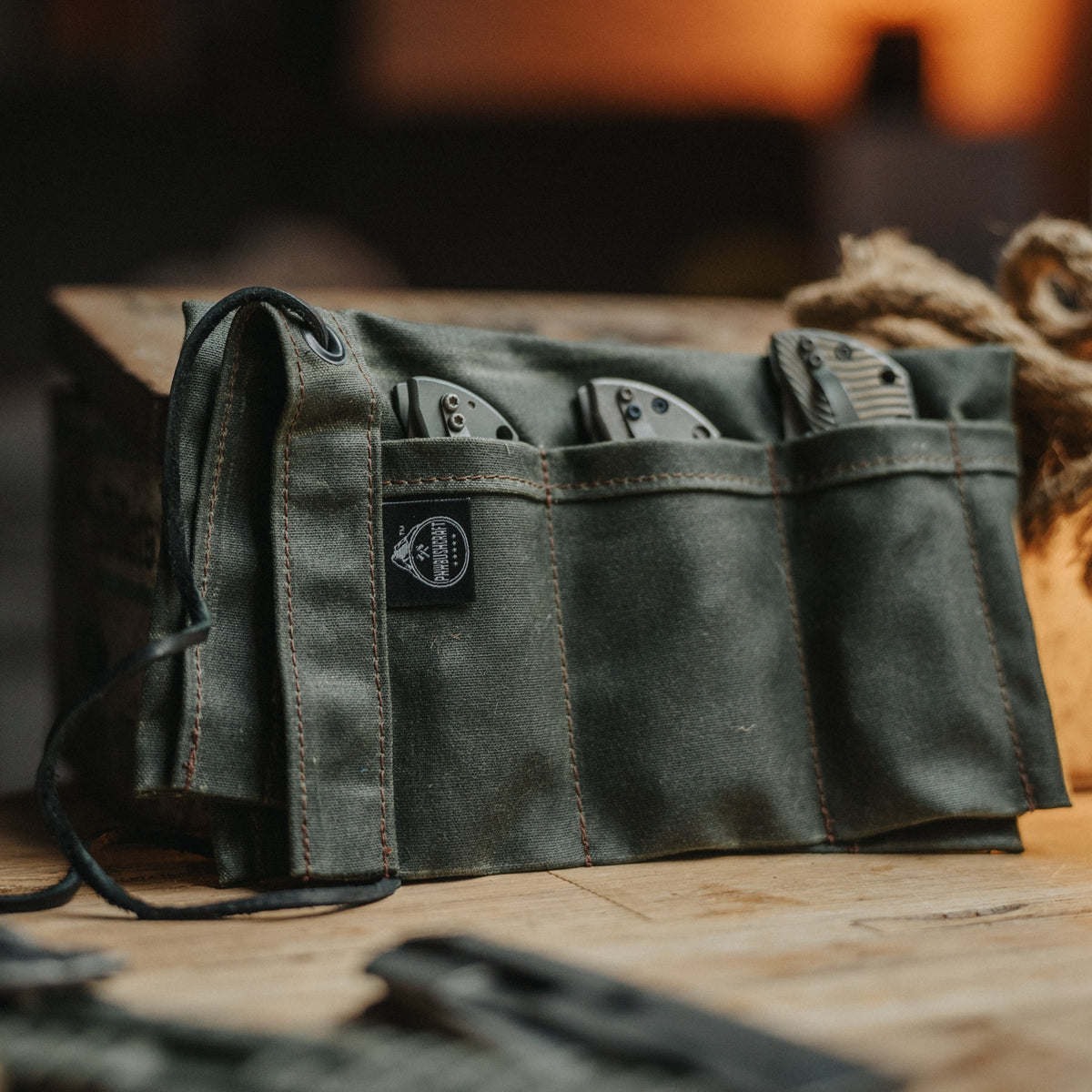 PNWBUSHCRAFT Maple Pocket Knife Roll Up V2.0