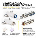 Rampant Sapphire Crystal Lens
