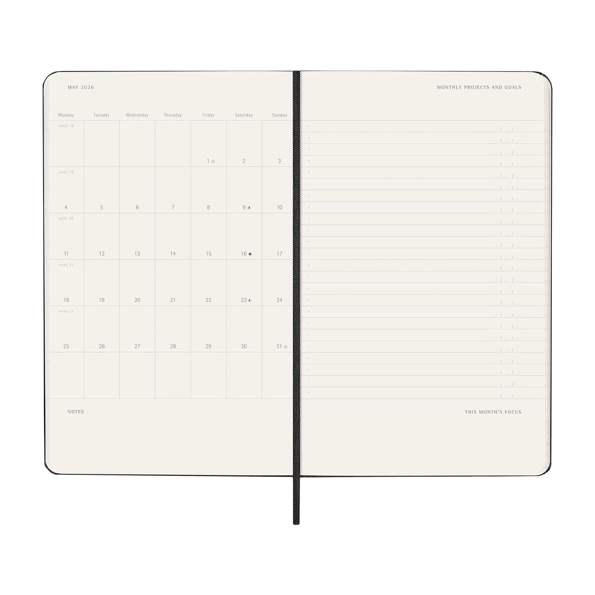 PRO Weekly Vertical Planner Large 2026 Calendar